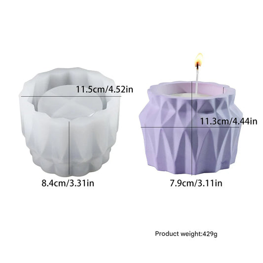 Geometric Candle Holder & Planter Mould
concrete mould
insane craft supplies