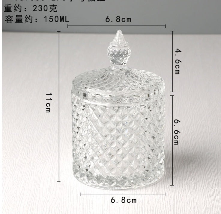 Glass jar for candle
Jars for candle 
