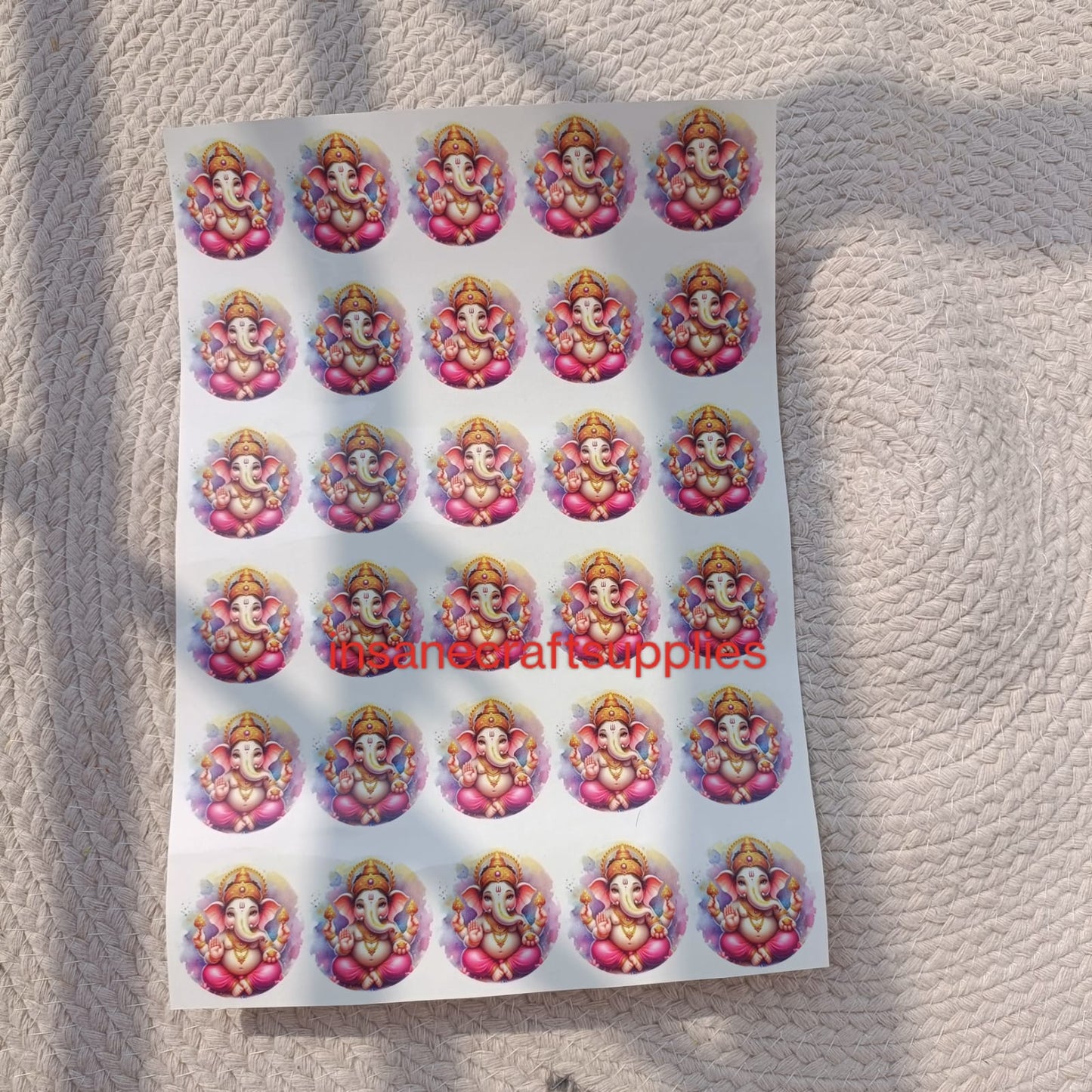 Sticker Sheet used in resin