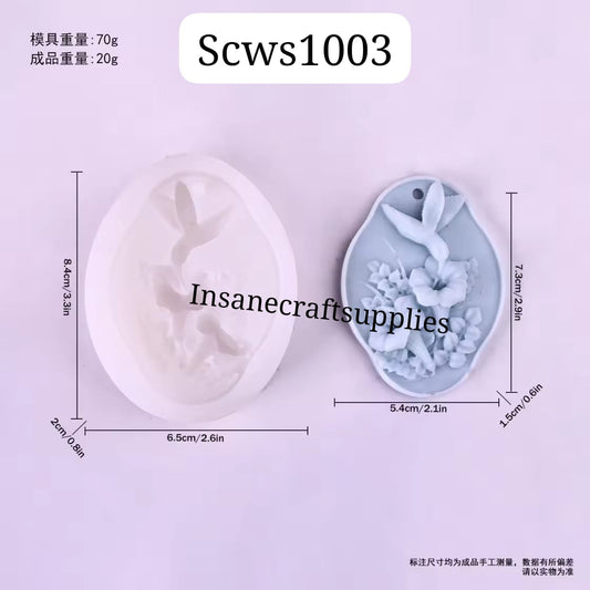 Humming Bird Wax Sachet Silicon Candle Mould SCWS1003
