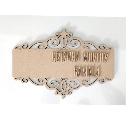 cutwork nameplate