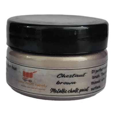 Chestnut Brown Metallic Chalk Paint