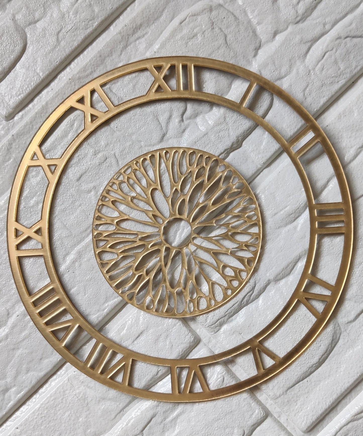 Designer golden clock dial