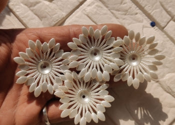 White sunflowers accessories