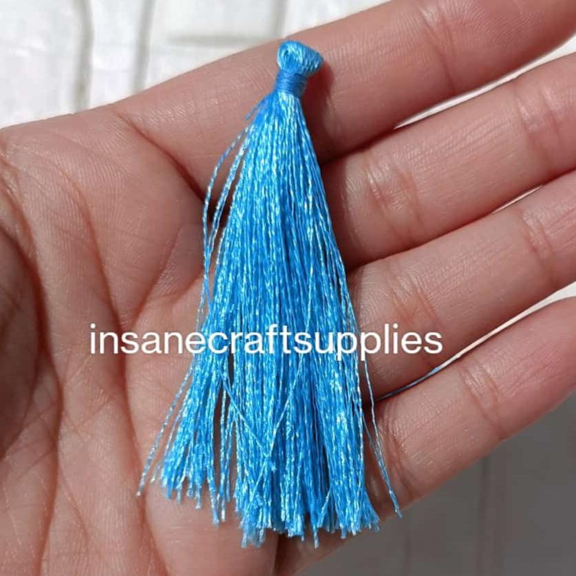 Light Blue Thread Tassels