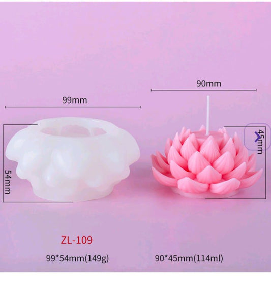 Lotus candle mould