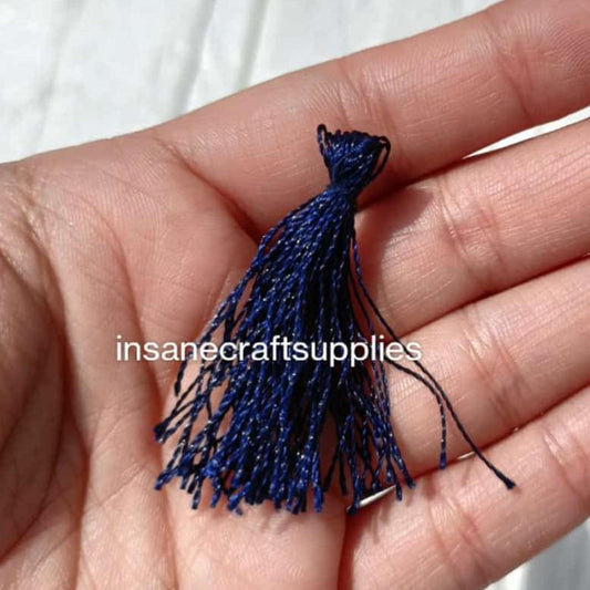 Navy Blue Thread Tassels