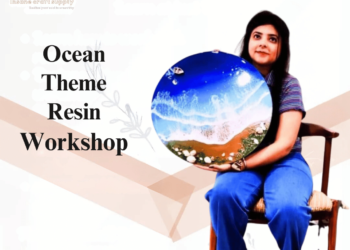 Ocean-Themed Resin Art Online Class