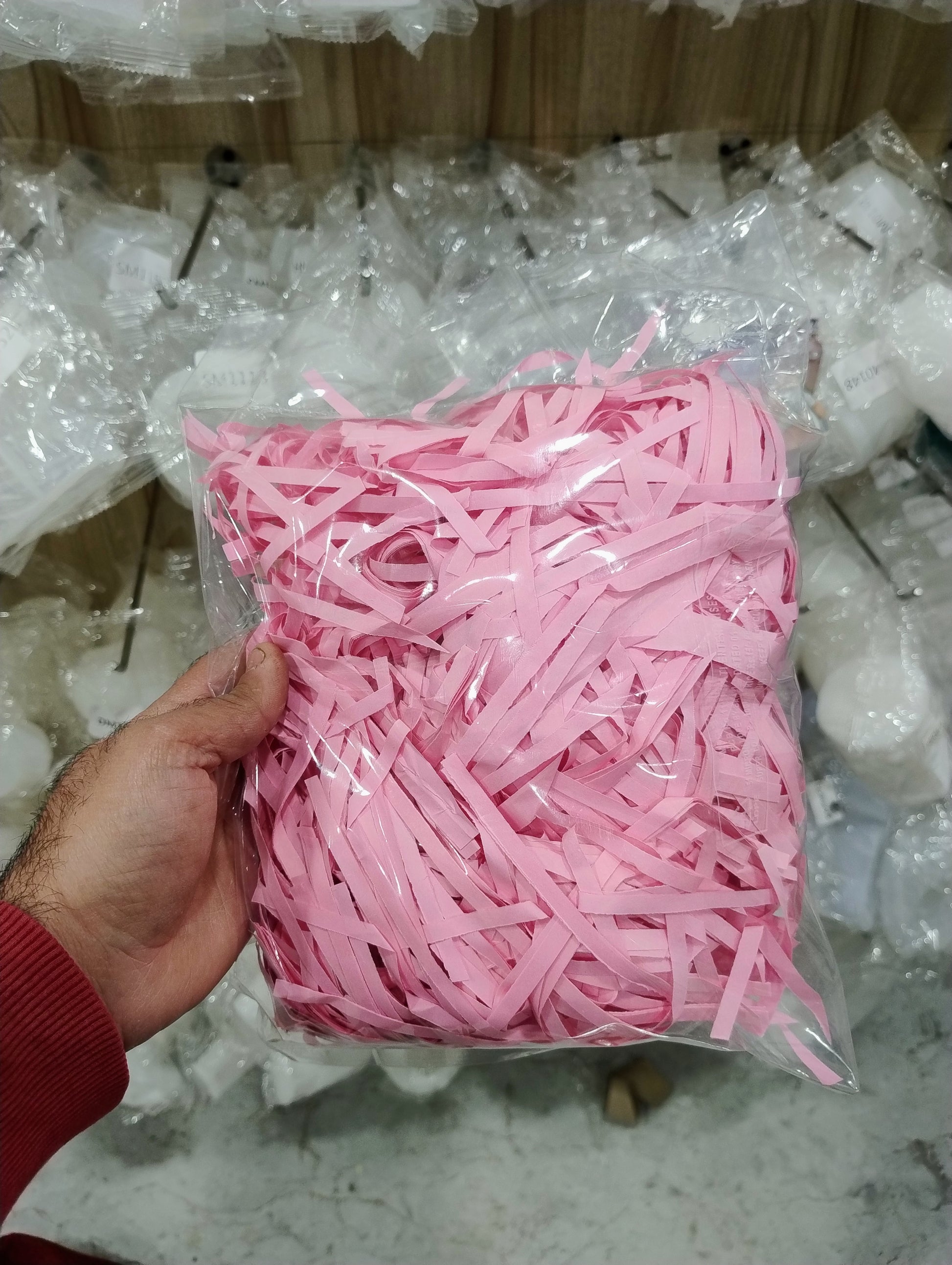 Pink Paper Shred for Packaging 
Paper Shred for Packaging 