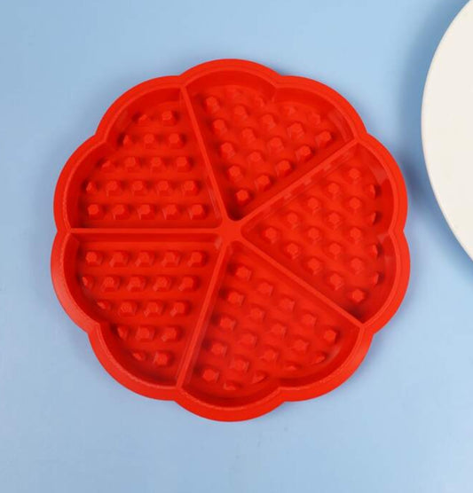 Heart Waffle Silicon Candle  Mould