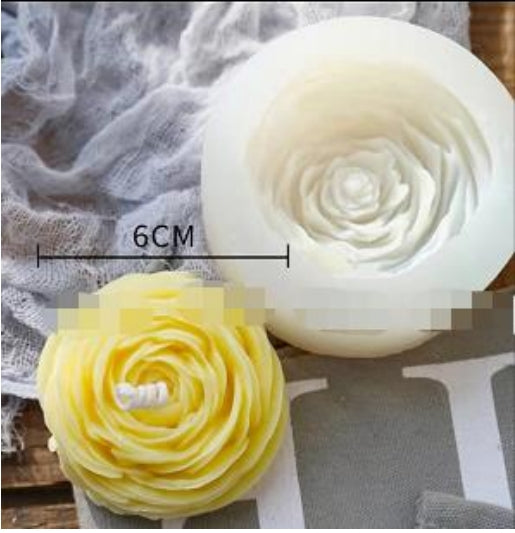 Large Peony Silicone Mould SJ037