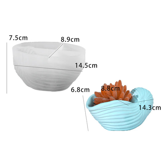 Shell Planter Flower Pot Mould
candle mould
concrete mould
insane craft supplies