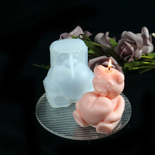Sitting Bear With Heart Candle Mould
candle mould
candle making mould
candle making material
candle raw material
martin impex
v candle
insane craft supplies