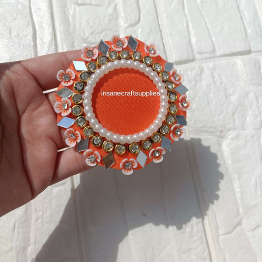 Tea Light Patch Orange Color