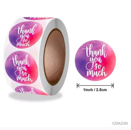 Thank you sticker roll