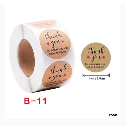 Thank you tape
Candle packaging material 