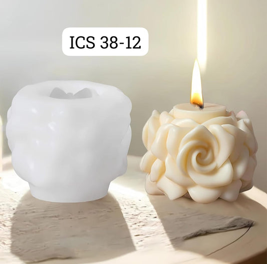 Rose Candle Mould ICS38-12
