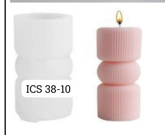 Pillar Rope Candle Mould ICS38-10