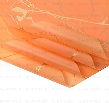 Bouquet Wrapping Sheet Orange