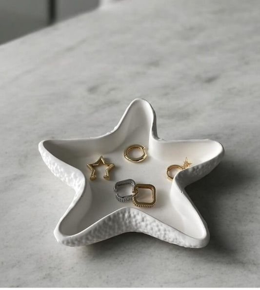 Starfish Concrete Jar 3 Pcs