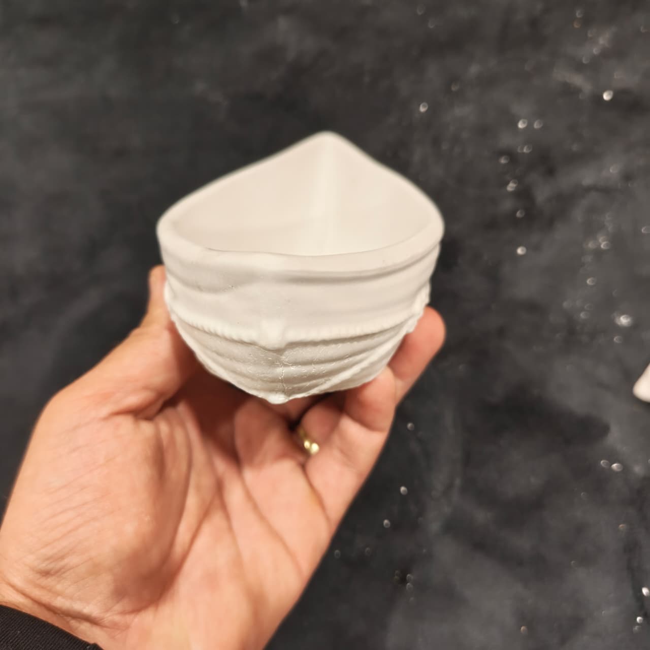 Boat Shape Concrete Jar