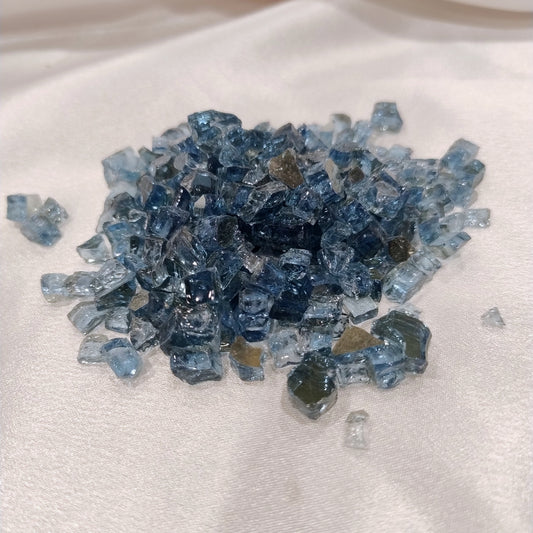 Blue Firepit Glass For Resin Art