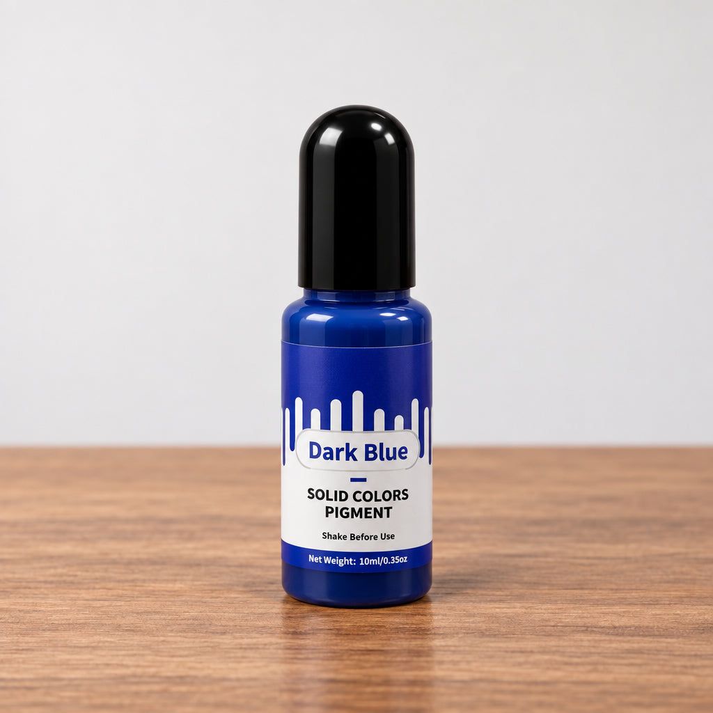 Dark Blue solid color liquid pigment bottle for candle making 10ml