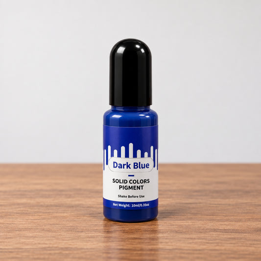 Dark Blue solid color liquid pigment bottle for candle making 10ml