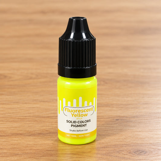 Fluorescent Yellow solid color liquid pigment bottle for candle making 10ml