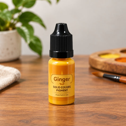Ginger solid color liquid pigment bottle for candle making 10ml