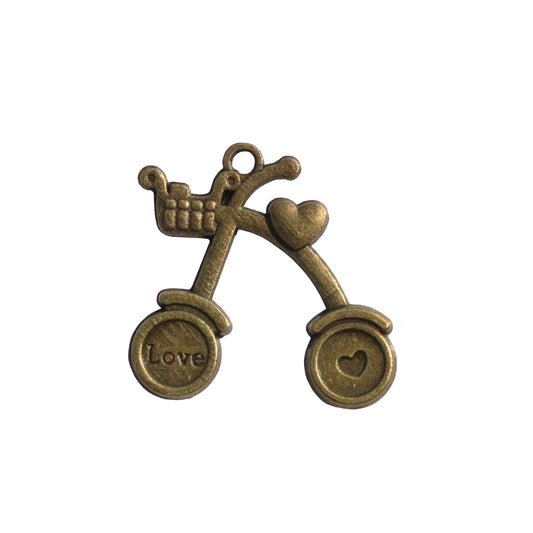 Metal Charm Cycle Shape ( E3897 )