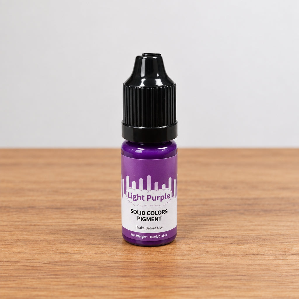 Light Purple solid color liquid pigment bottle for candle making 10ml