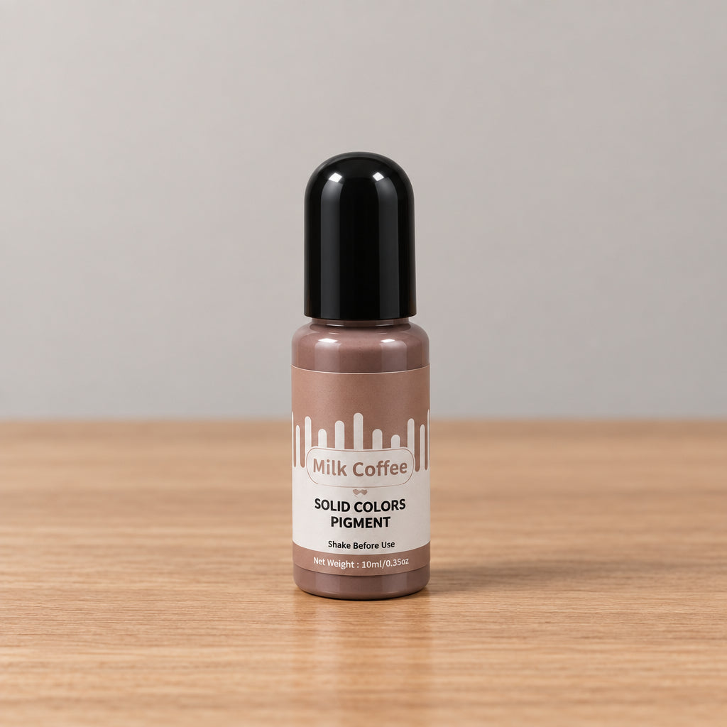 Milk Coffee solid color liquid pigment bottle for candle making 10ml