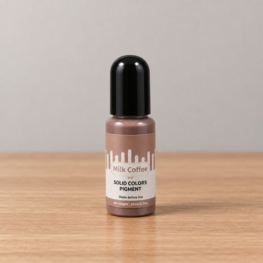 Milk Coffee solid color liquid pigment bottle for candle making 10ml