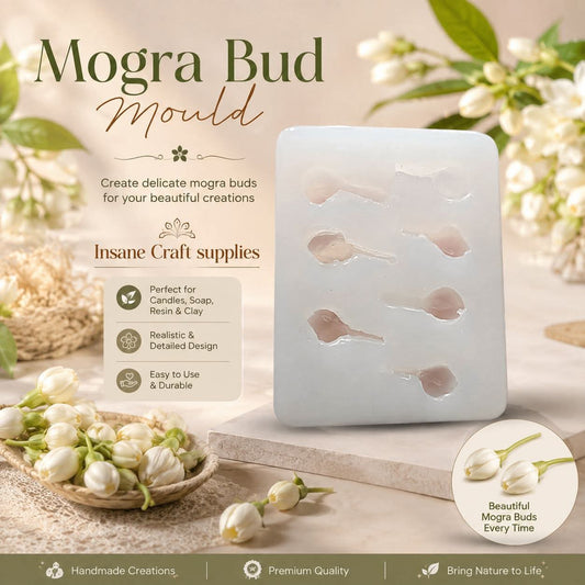 Mogra bud silicone mould for candle making, resin, soap and clay