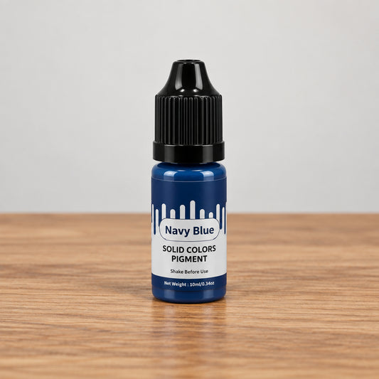 Navy Blue solid color liquid pigment bottle for candle making 10ml