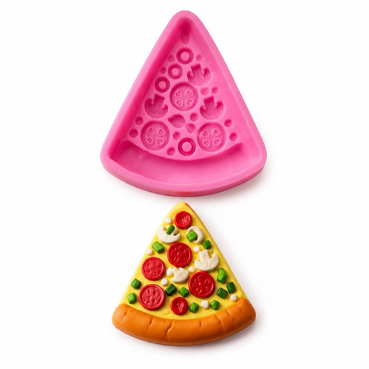 Pizza slice silicone mould for candle making, resin art, soap making and DIY crafts