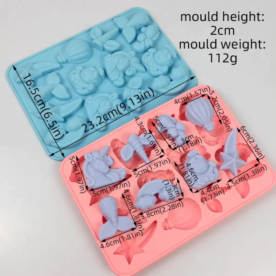 16-Cavity DIY Magical Theme Silicone Mould for Resin, Soap, Candle Wax Melts & Crafts