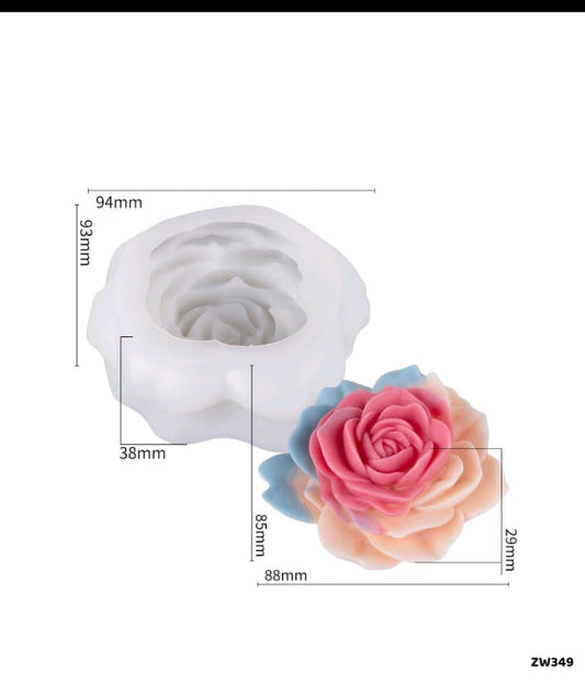 flower Candle Mould ZW349 Heavy Quality