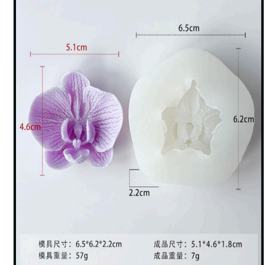 Flower Candle  Mould  F446-1