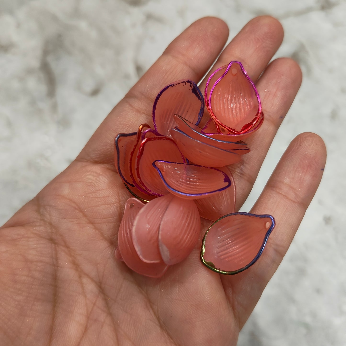 Acrylic Lotus Patels Dark pink