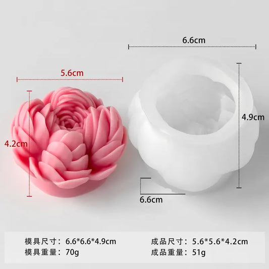 Flower Candle  Mould J-5357