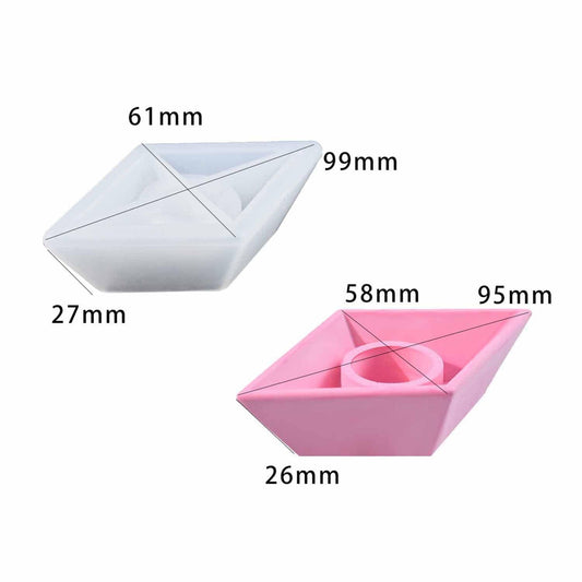 Paper Boat Candle Holder Mould Sm0945