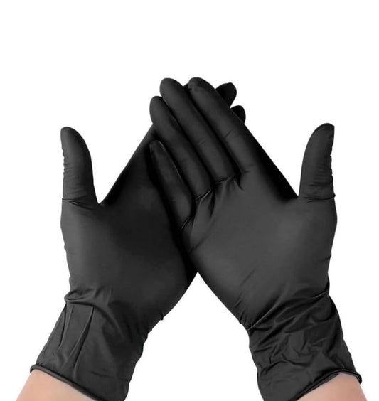 Black Nitrile Gloves 2 Pairs