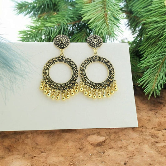 Golden Resin Jhumka 08