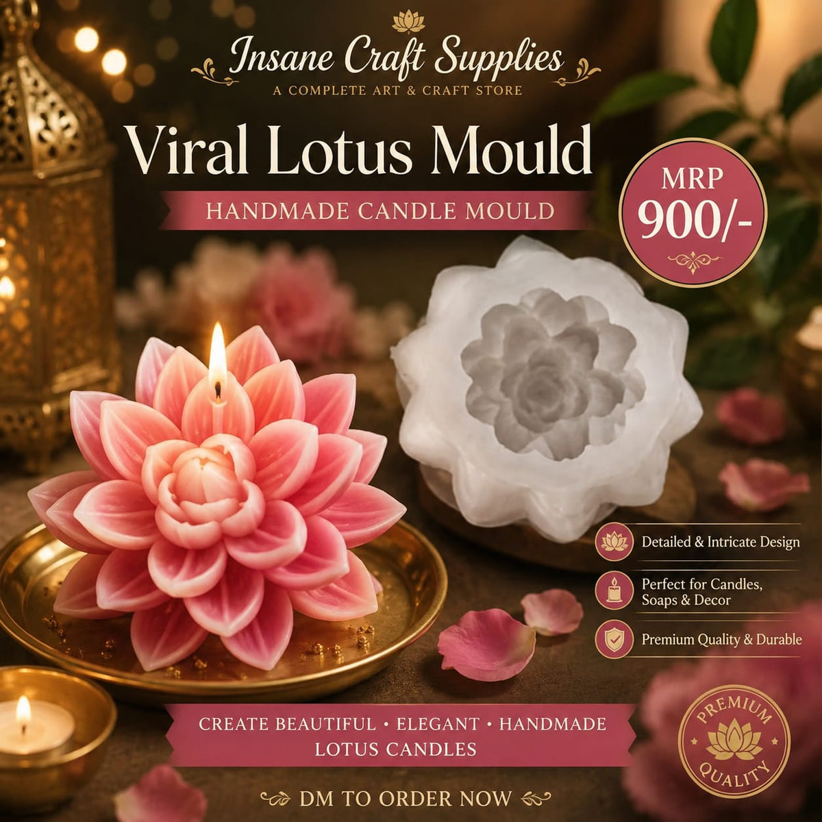 Viral Lotus Flower Silicone Mold 002
