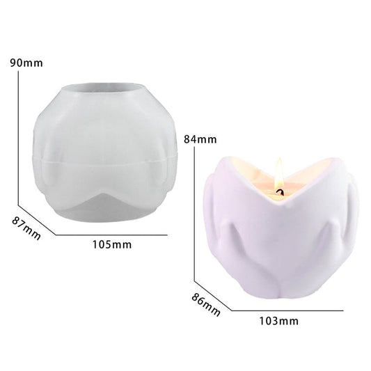 Holding Love Candle Stick Mould Sm0860