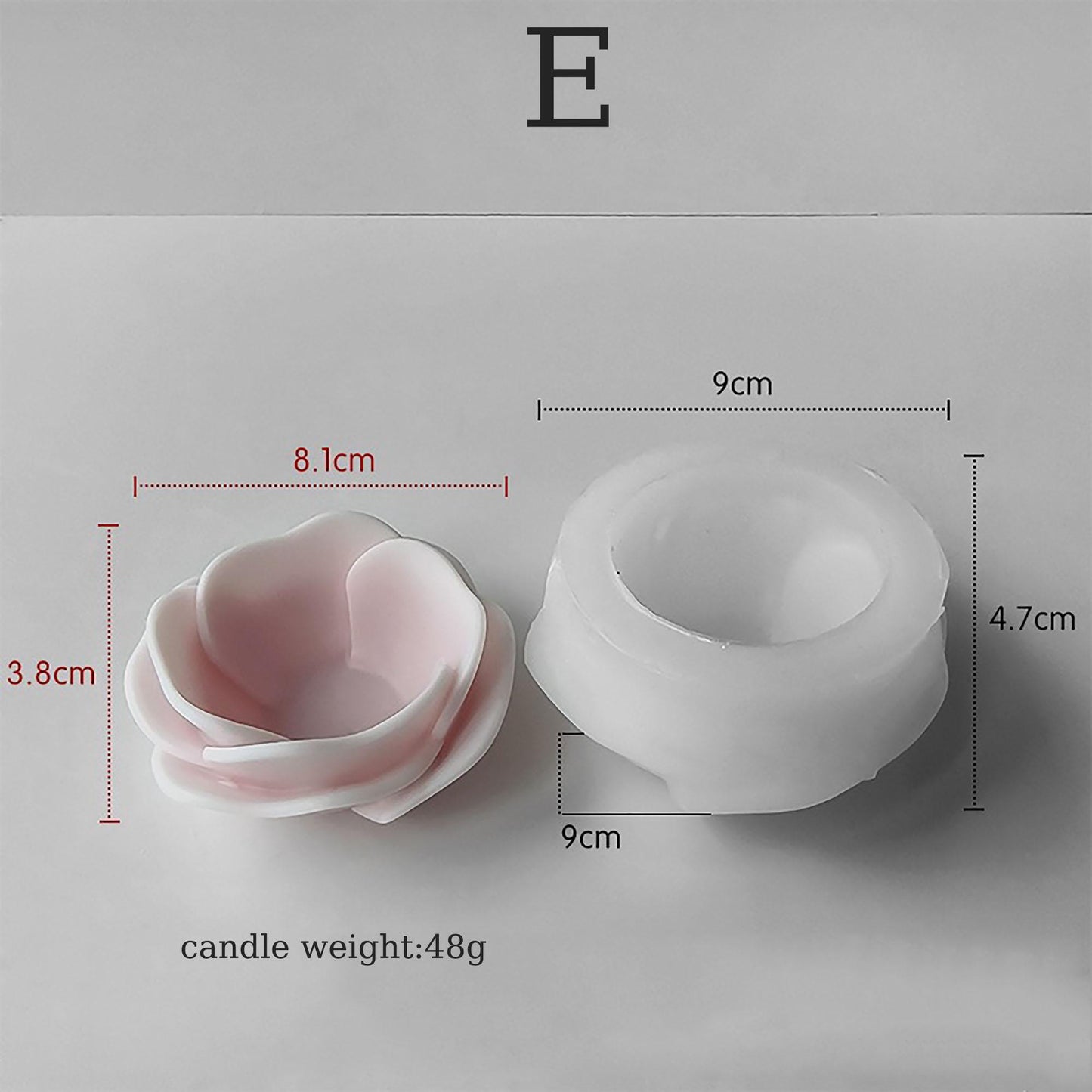 Flower Candle  Mould J-5062