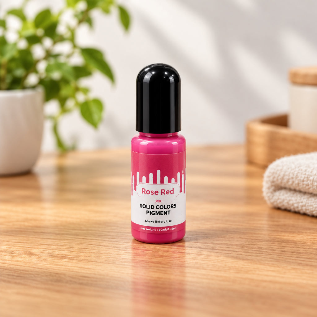 Rose Red solid color liquid pigment bottle for candle making 10ml