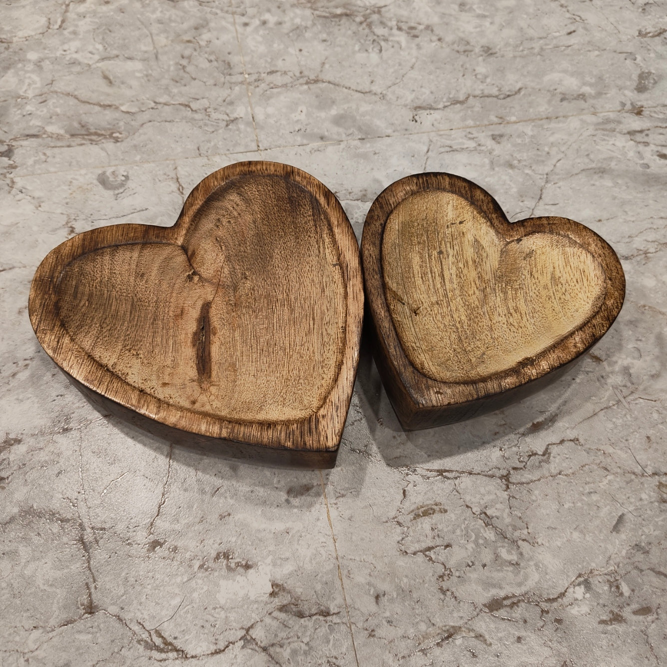 Wooden Bowl for Candles - Heart Shape
